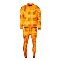 MDB Brand Men's All Over Monogram Logo Print Track Set - Neon Colors
