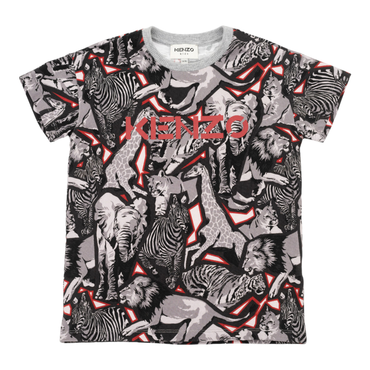 Kenzo Kids Mosaic Jungle Animal T-Shirt