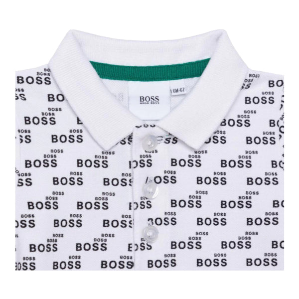 Hugo Boss Kids Toddler's All Over Print Logo Polo