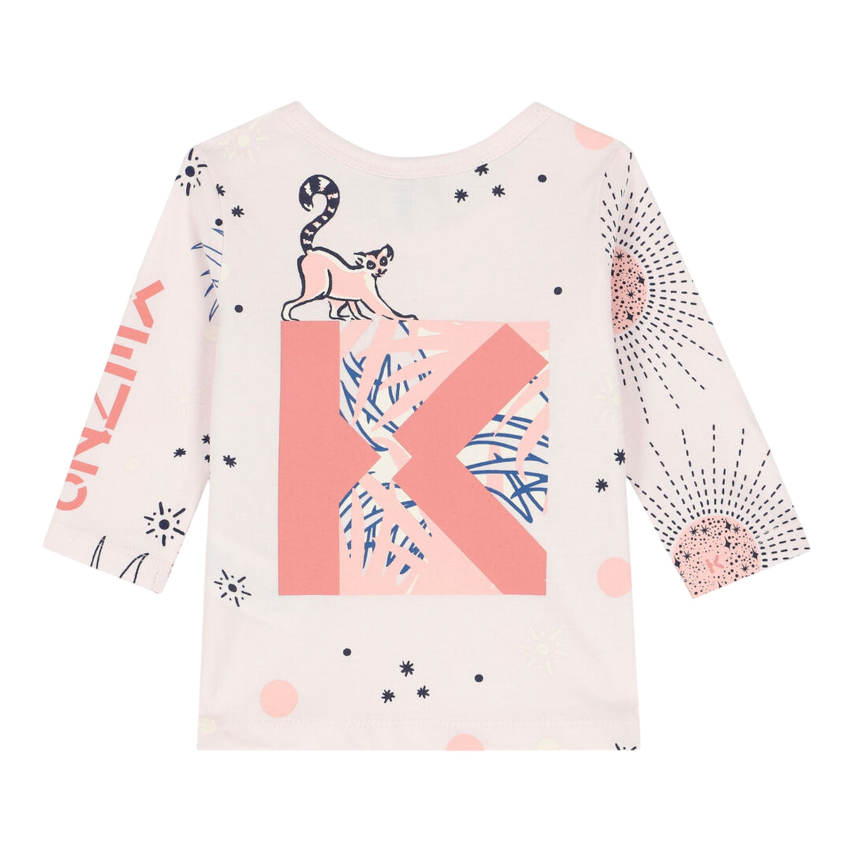 Kenzo Kids Toddler's All-Over Print Logo Long Sleeve T-Shirt