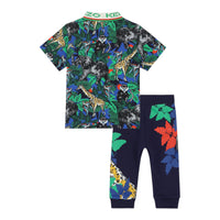 Kenzo Kids Jungle Print Polo and Pants Set