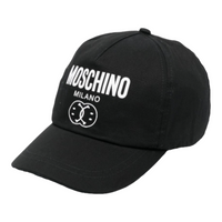 Moschino Kid's Double Smiley Milano Logo Adjustable Cap