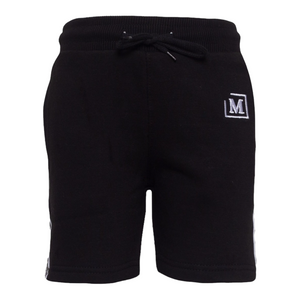 MDB Brand Kids Logo Tape Shorts - Black w/ Basic Color Logo