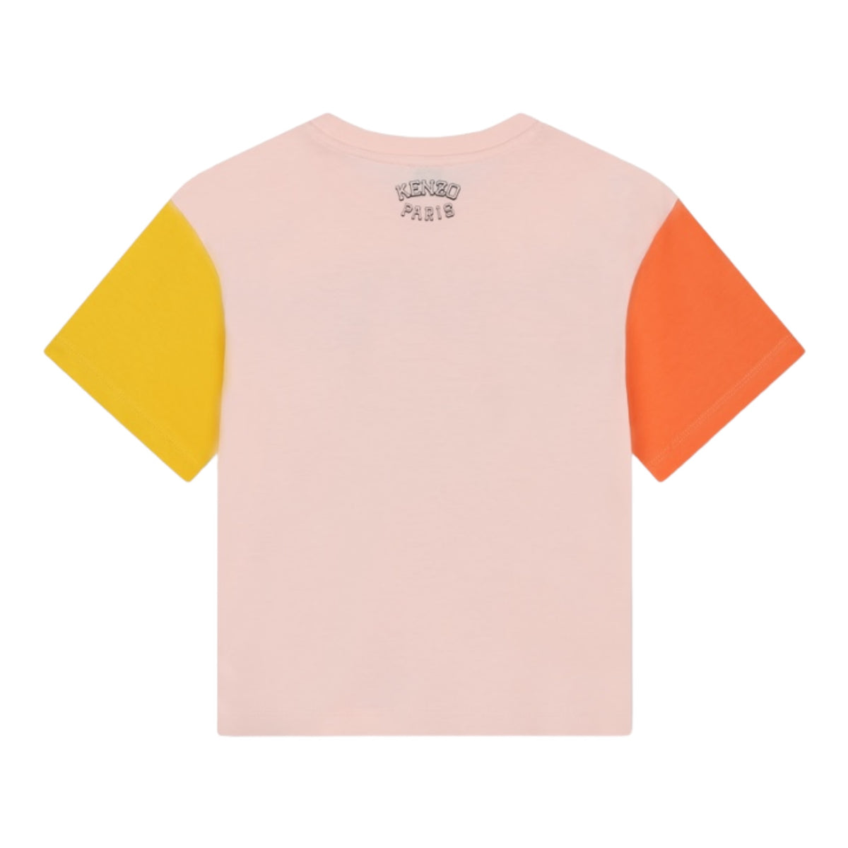 Kenzo Kids Varsity Tiger Colorblock Short Sleeve T-Shirt