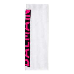 Balmain Kids Logo Knit Crew Socks