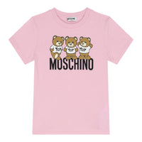Moschino Kids Triple Teddy Bears Logo T-Shirt