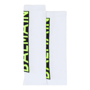 Balmain Kids Logo Knit Crew Socks