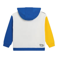 Kenzo Kids Varsity Tiger Fleece Colorblock Hoodie Sweatshirt