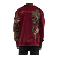 MDB Couture Gallery Threads Crew Neck Sweatshirt - Red Theme