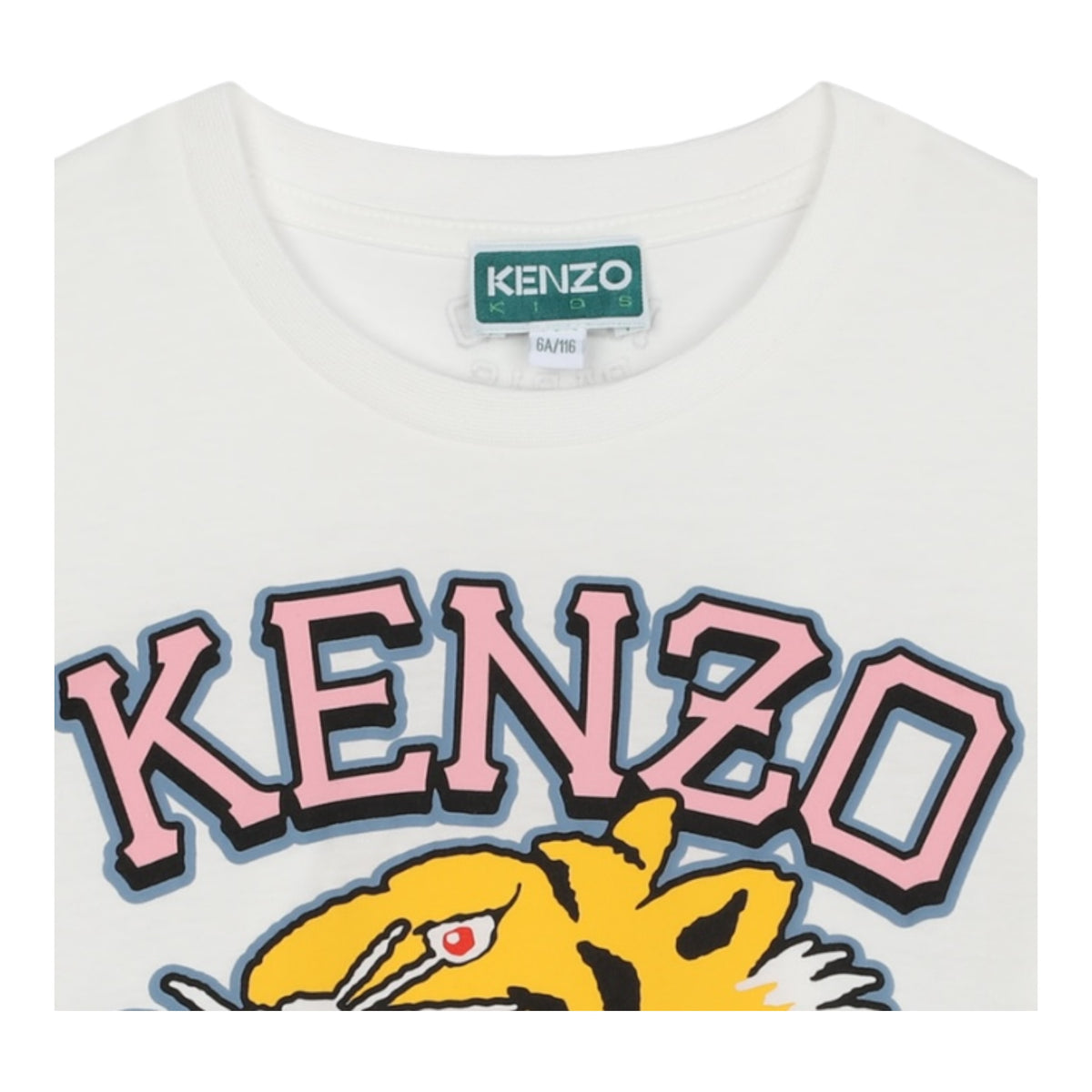 Kenzo Kids Varsity Tiger Short Sleeve T-Shirt