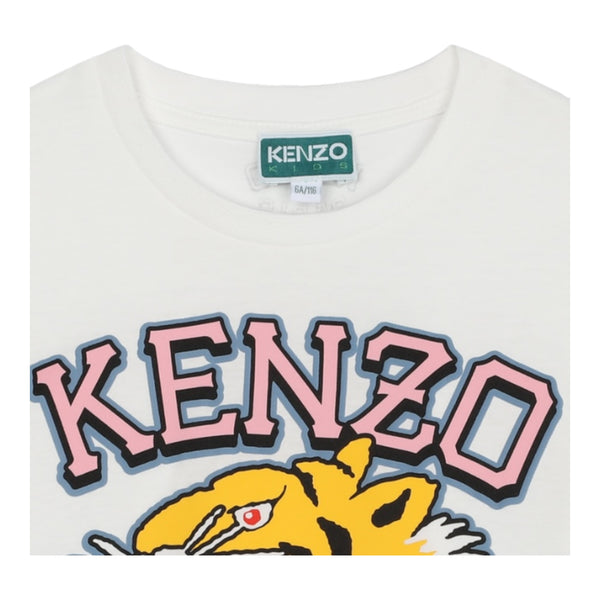 Kenzo Kids Varsity Tiger Short Sleeve T-Shirt