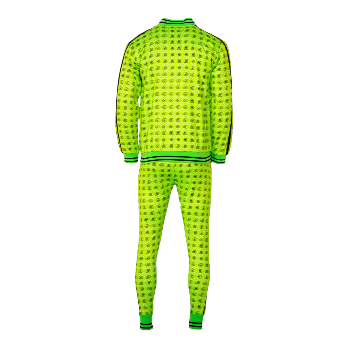 MDB Brand Men's All Over Logo Print Track Set - Neon Colors