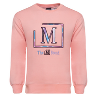 MDB Brand Men's "The M Brand" Swirl Crewneck Sweatshirt - Warm Color