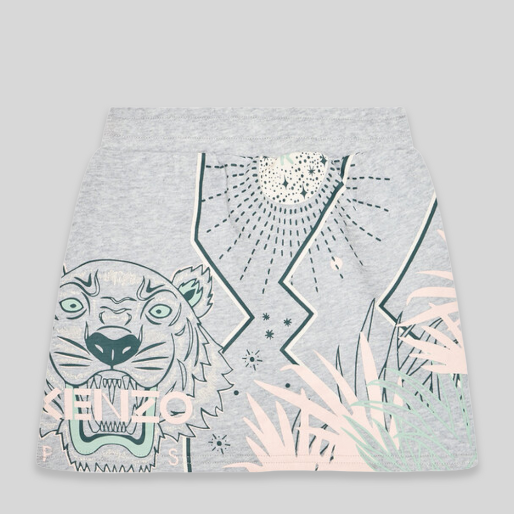 Kenzo Kids Tiger Logo Print Skirt