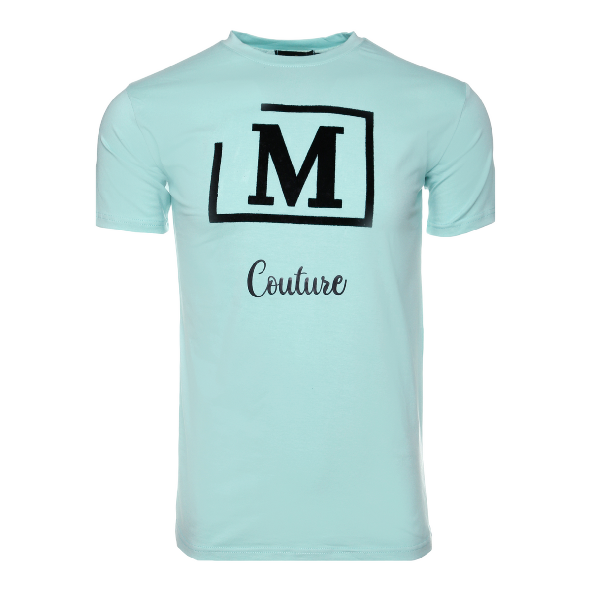 MDB Couture Men's Flocked M Logo T-Shirt - Mint