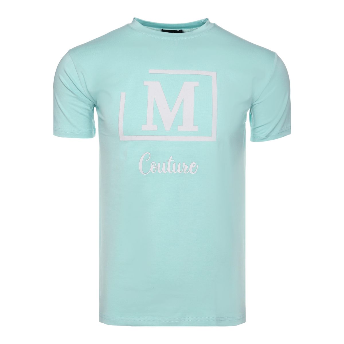 MDB Couture Men's Flocked M Logo T-Shirt - Mint