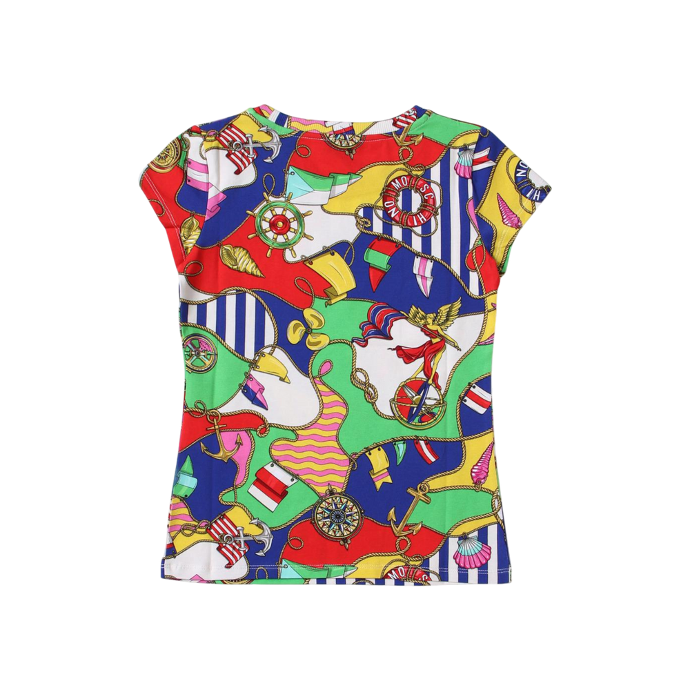 Moschino Kids Sailing All Over Graphic Print T-Shirt