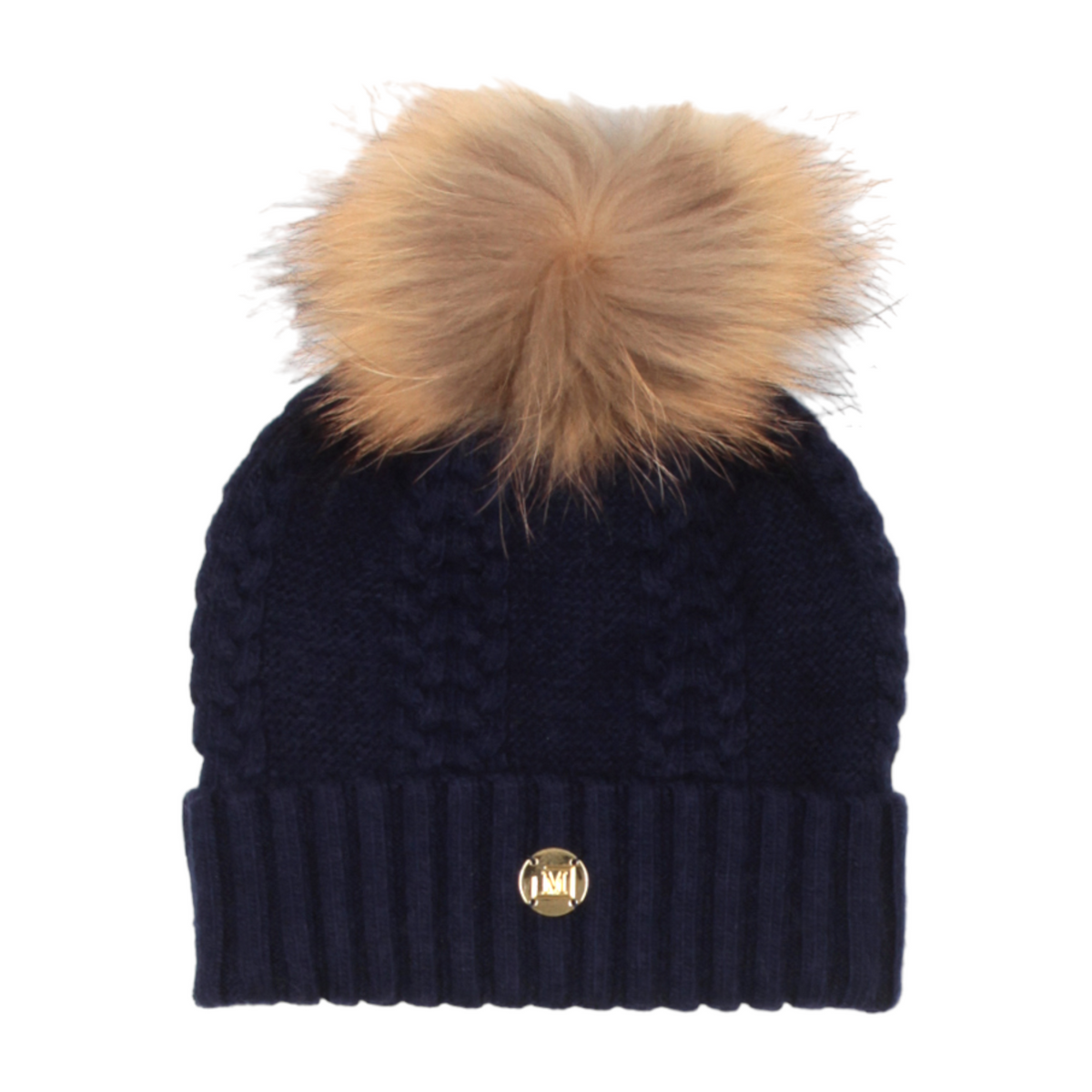 MDB Couture Women's Cable Knit Beanie - Basic Color