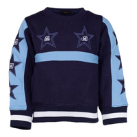 MDB Couture Kid's M-Star Crewneck Sweatshirts - Blue