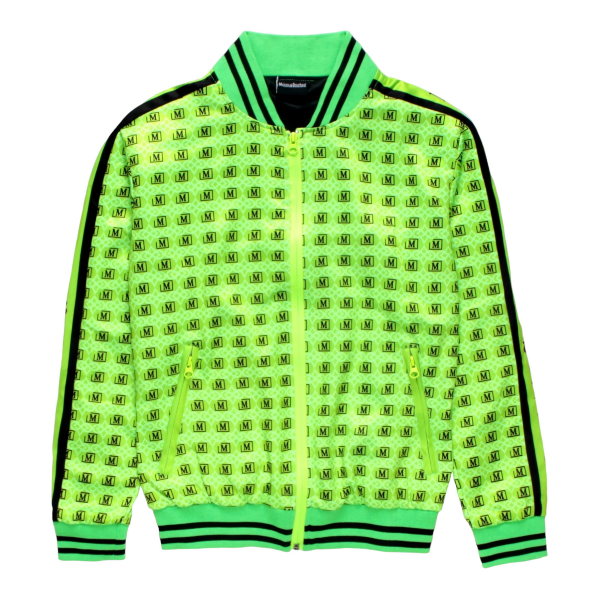 MDB Brand Men's All Over Logo Print Track Set - Neon Colors