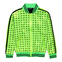 MDB Brand Men's All Over Monogram Logo Print Track Set - Neon Colors