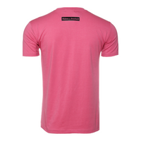 MDB Couture Men's Flocked M Logo T-Shirt - Pink