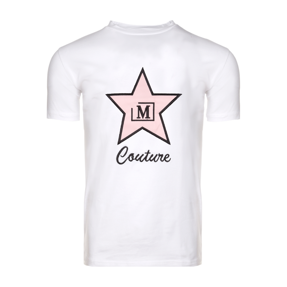 MDB Couture Men's M-Star T-Shirt - Reverse White w/ Light Stars
