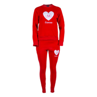 MDB Brand Women's L'Amour Heart Logo Fleece Sweatsuit
