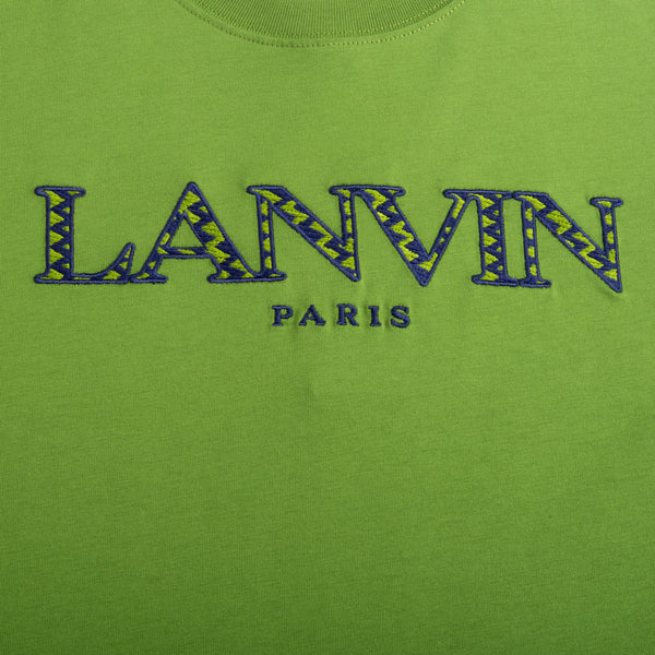 Lanvin Kids Zig-Zag Embroidered Logo T-Shirt