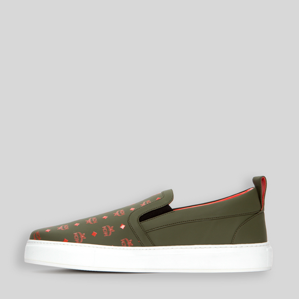 MCM Men's Visetos Slip-On Sneakers