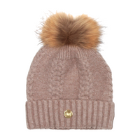 MDB Couture Women's Cable Knit Beanie - Soft Color