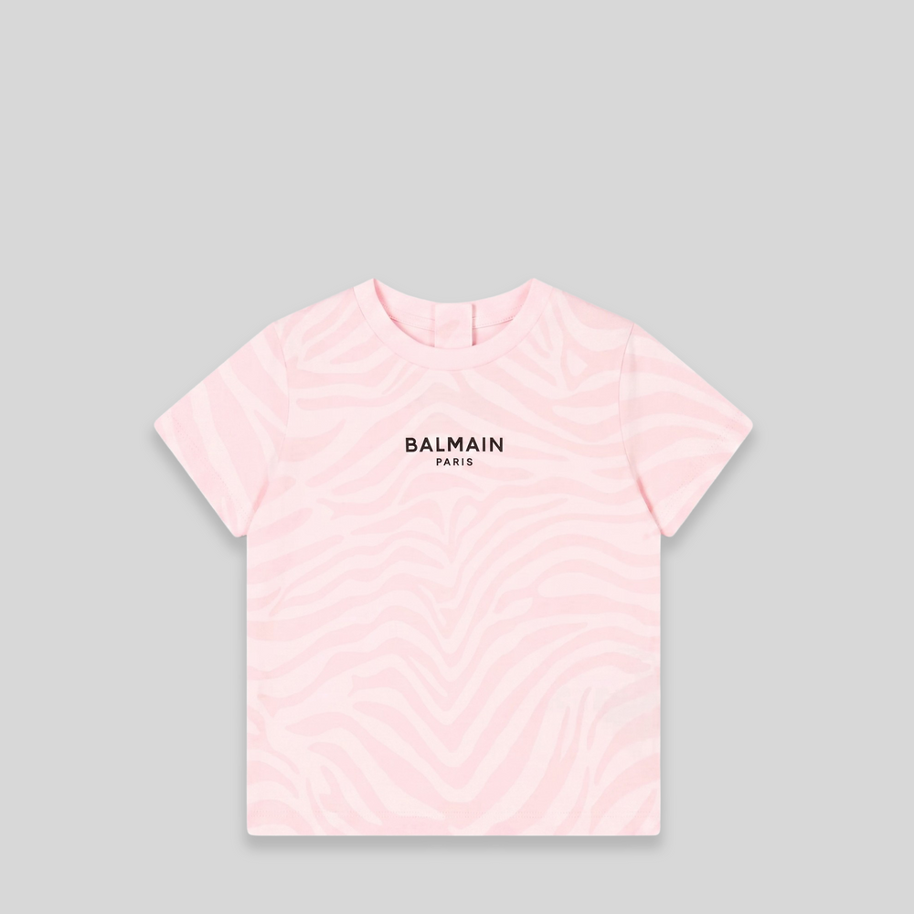 Balmain Kids Toddler's Zebra Print Graphic T-Shirt