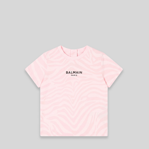 Balmain Kids Toddler's Zebra Print Graphic T-Shirt
