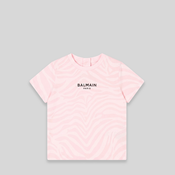 Balmain Kids Toddler's Zebra Print Graphic T-Shirt