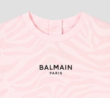 Balmain Kids Toddler's Zebra Print Graphic T-Shirt
