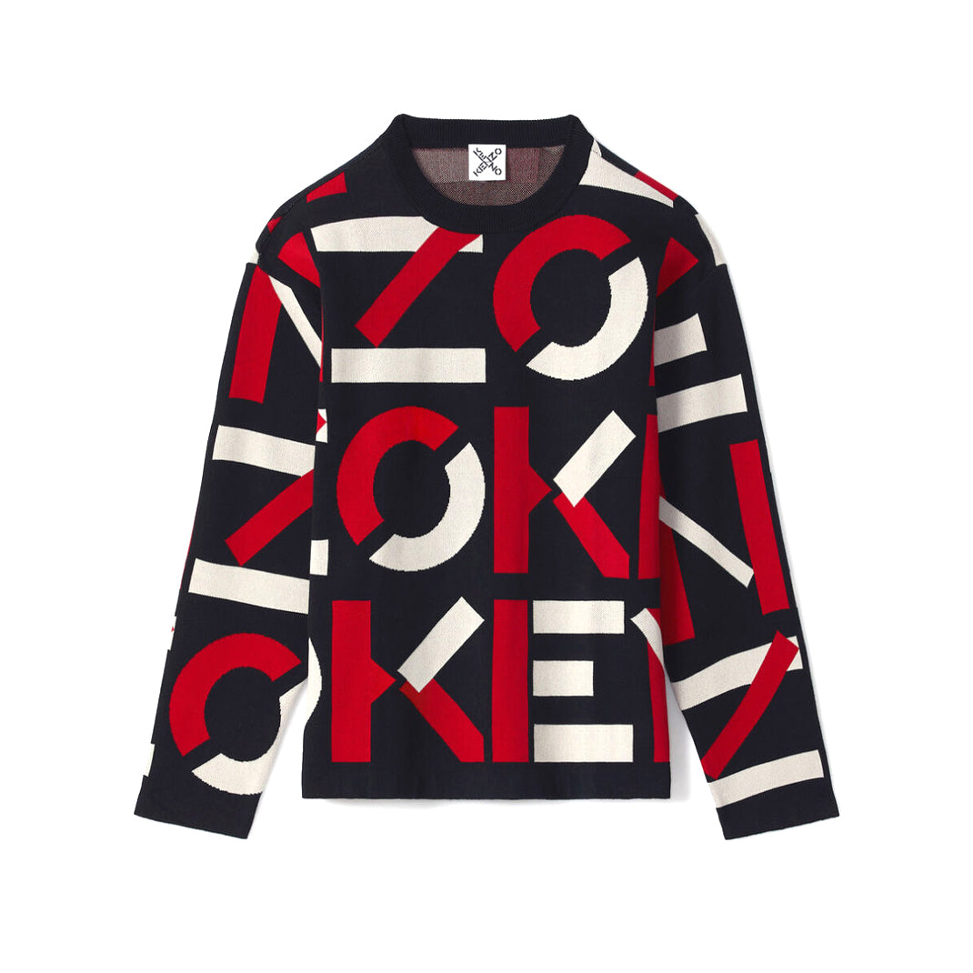 Kenzo Men's Sport Jacquard Monogram Jumper Sweater