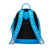 MCM Stark M Move Backpack in Blue Visetos
