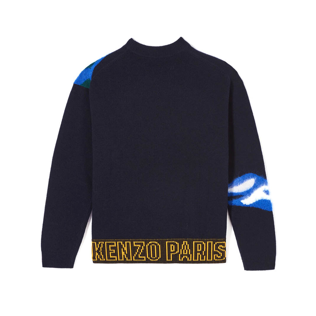 Kenzo Men's "Kenzo World" Knit Jumper Sweater