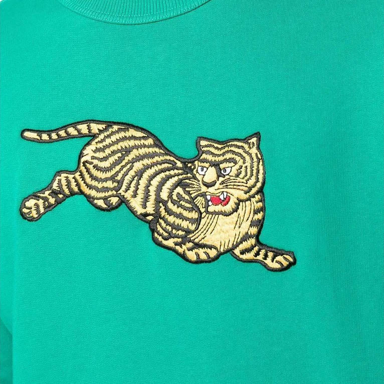 Kenzo Men's Jumping Tiger Sweatshirt in Green