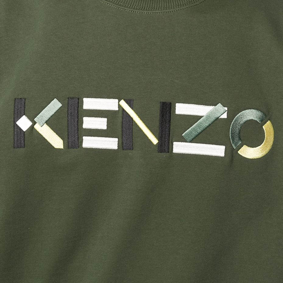 Kenzo Men's Oversized Multicolored Logo Sweatshirt