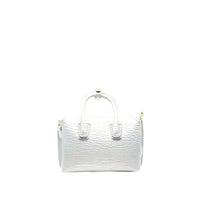 MCM Milla Pearl Studs Tote X Mini in White