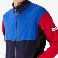 Kenzo Men's Color Block Wool Full-Zip Cardigan Sweater