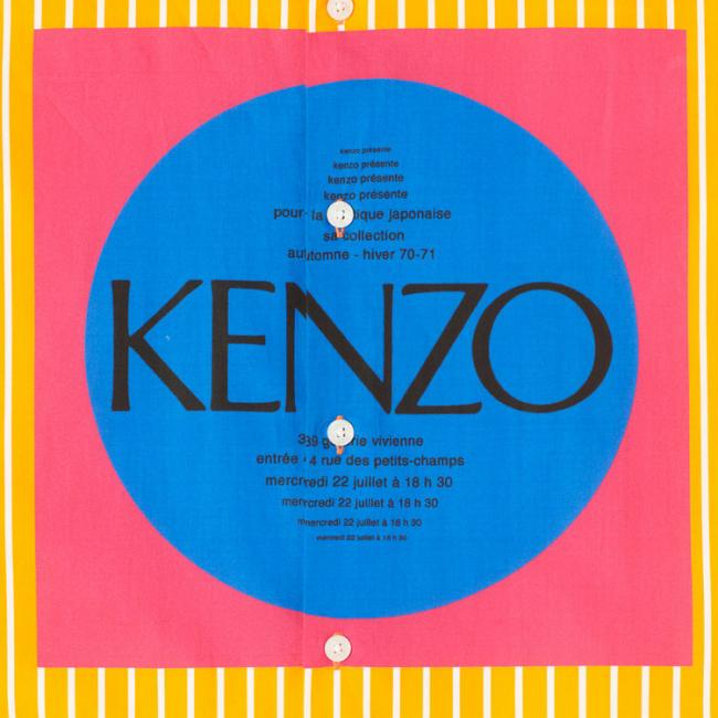 Kenzo Men's Striped Logo Print Long Sleeve Woven Shirt