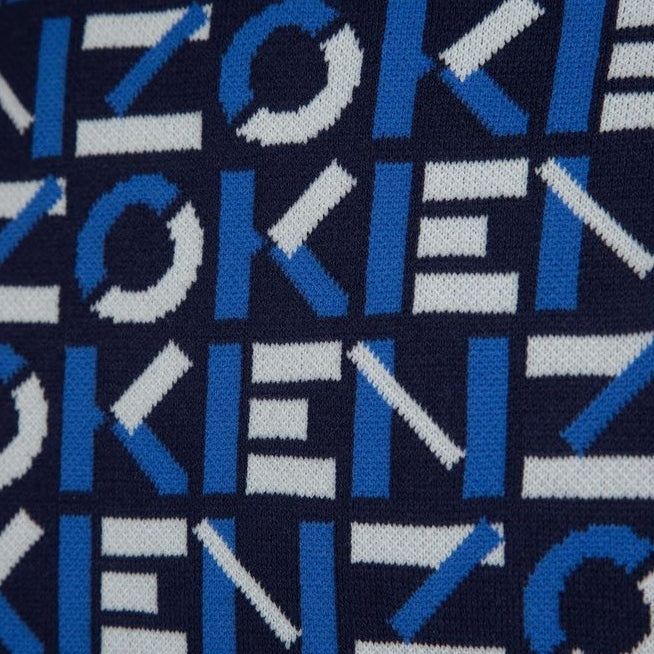 Kenzo Men's Monogram Oversized Short Sleeve Knit Sweater