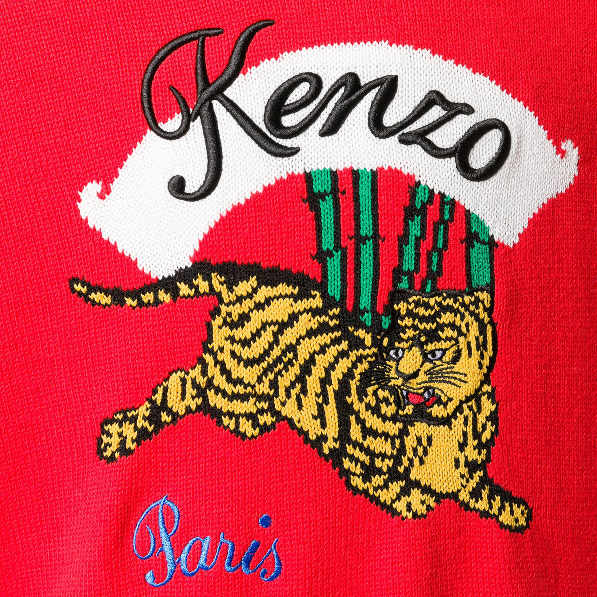 Kenzo Men's Bamboo Tiger Crew Neck Sweater