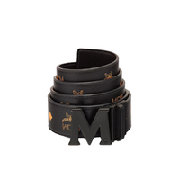 MCM Claus Matte M Reversible Belt in Embossed Leather