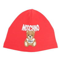 Moschino Kid's Fuzzy Bear Knit Beanie