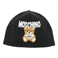 Moschino Kids Fuzzy Bear Knit Beanie