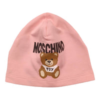 Moschino Kids Fuzzy Bear Knit Beanie