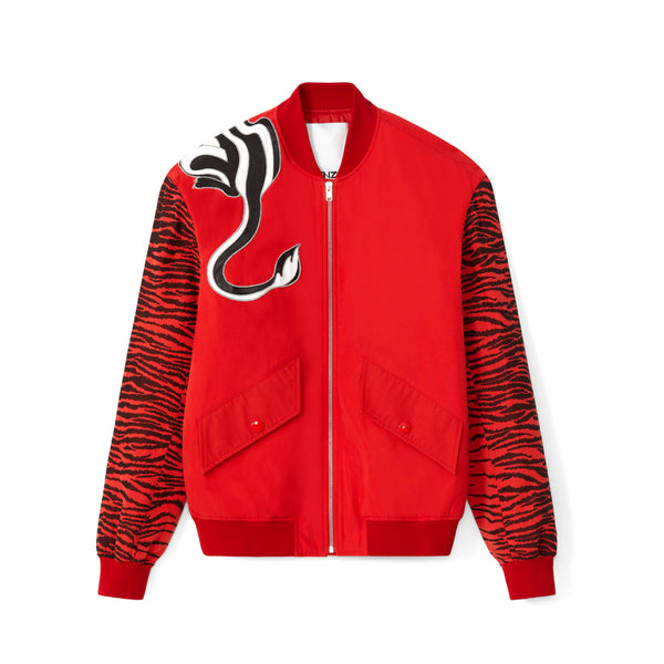 Kenzo Paris X Kansaiyamamoto Tiger Men's Red Bomber Jacket